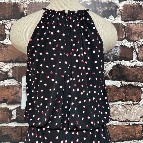 Wisp Romper Pants Suit Cropped Black Red Dots Lottie Pockets Belt Size 2 - Picture 5 of 16